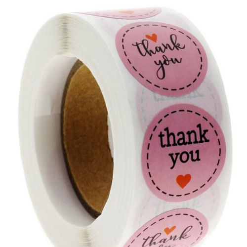 Custom Thank You Sticker for Sale | Free Thank You Decals Templates ...