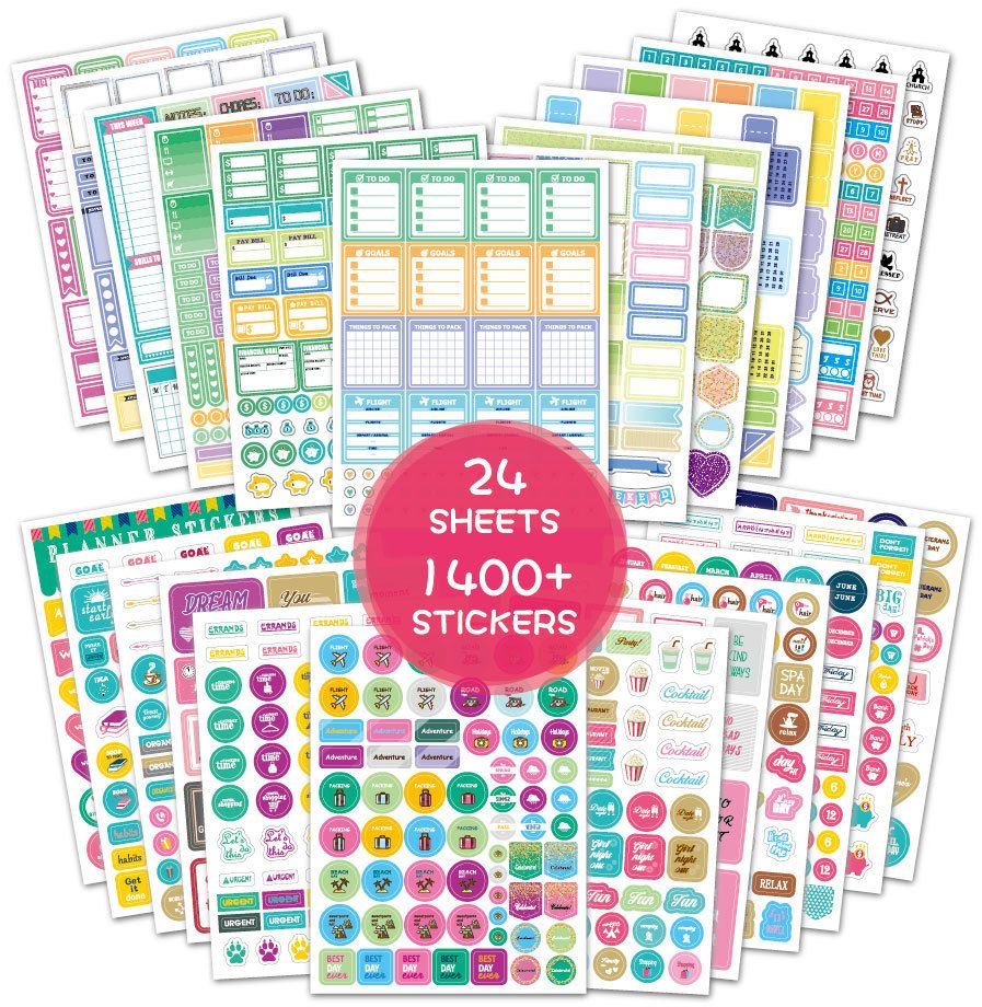 1000+ FREE Printable Planner Stickers for Your Happy Planner! - A